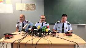 Rueda de prensa de los Mossos d'Esquadra, este lunes / EUROPA PRESS