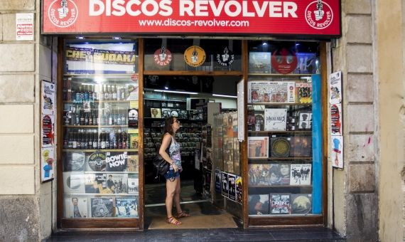 Reminiscencia de la venta de discos en la calle Tallers / H.F. 