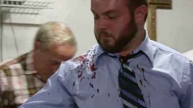 Imagen de Cody Coots en el momento del ataque