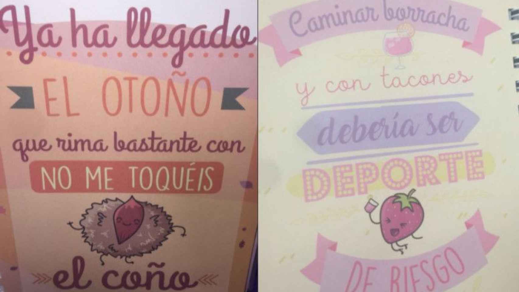 Agendas polémicas situadas en la zona infantil de un supermercado