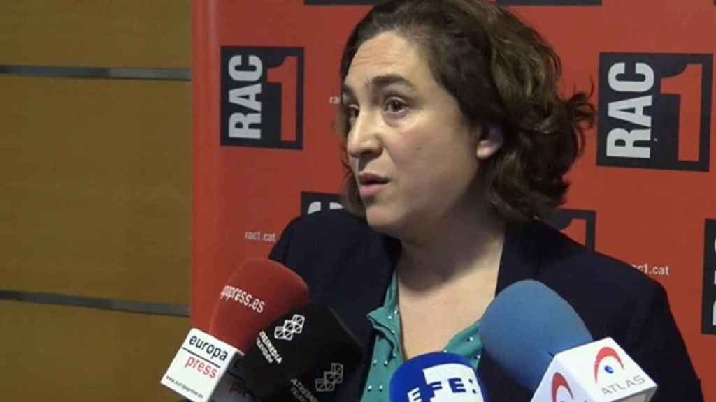 Ada Colau ha hablado en exclusiva para la emisora RAC1 en el mercado de Sant Antoni / Archivo