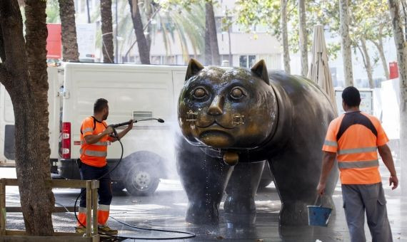 La escultura de Botero, símbolo del Raval / H.F. 