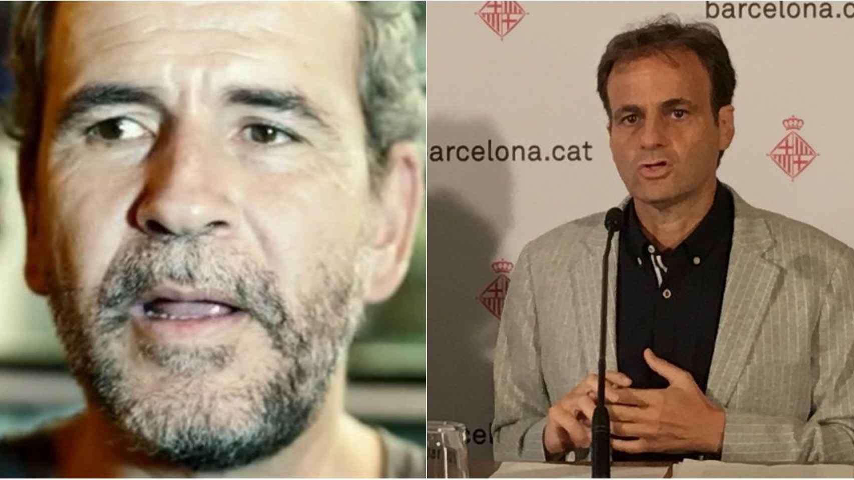 Fotomontaje con las imágenes del actor Willy Toledo y el teniente de alcaldía Jaume Asens / EUROPA PRESS- MIKI