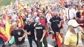 Colectivos de extrema derecha se cuelan en la manifestación unionista