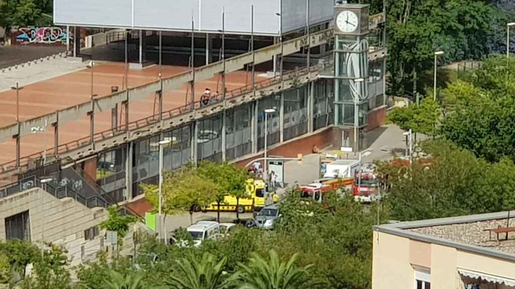 Dispositivo de emergencia en el metro Canyelles