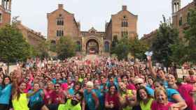 Masterclass solidaria Zumba D-Move en 2017 en el recinto modernista de Sant Pau