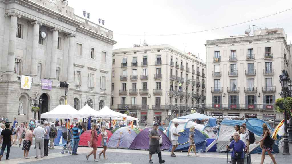 El Gobierno de Colau está seguro de que llegará a un acuerdo con los campistas de Sant Jaume | J. R.