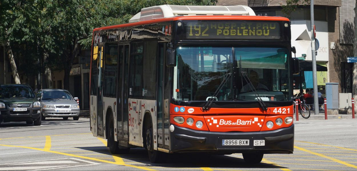 Autobús de la línea 192, en Sant Martí