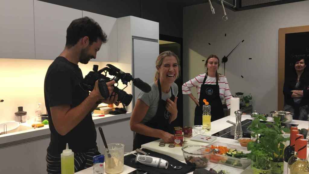 Ada Parellada, en el taller contra el desperdicio de alimentos / LAURA GUERRERO