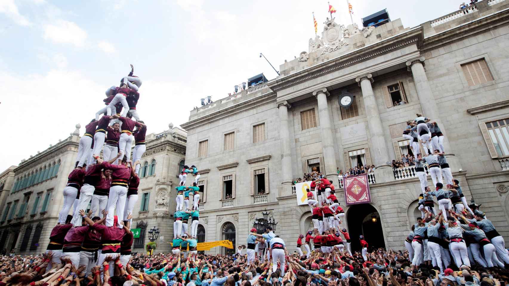 Los castellers de Barcelona en una imagen de archivo / EFE