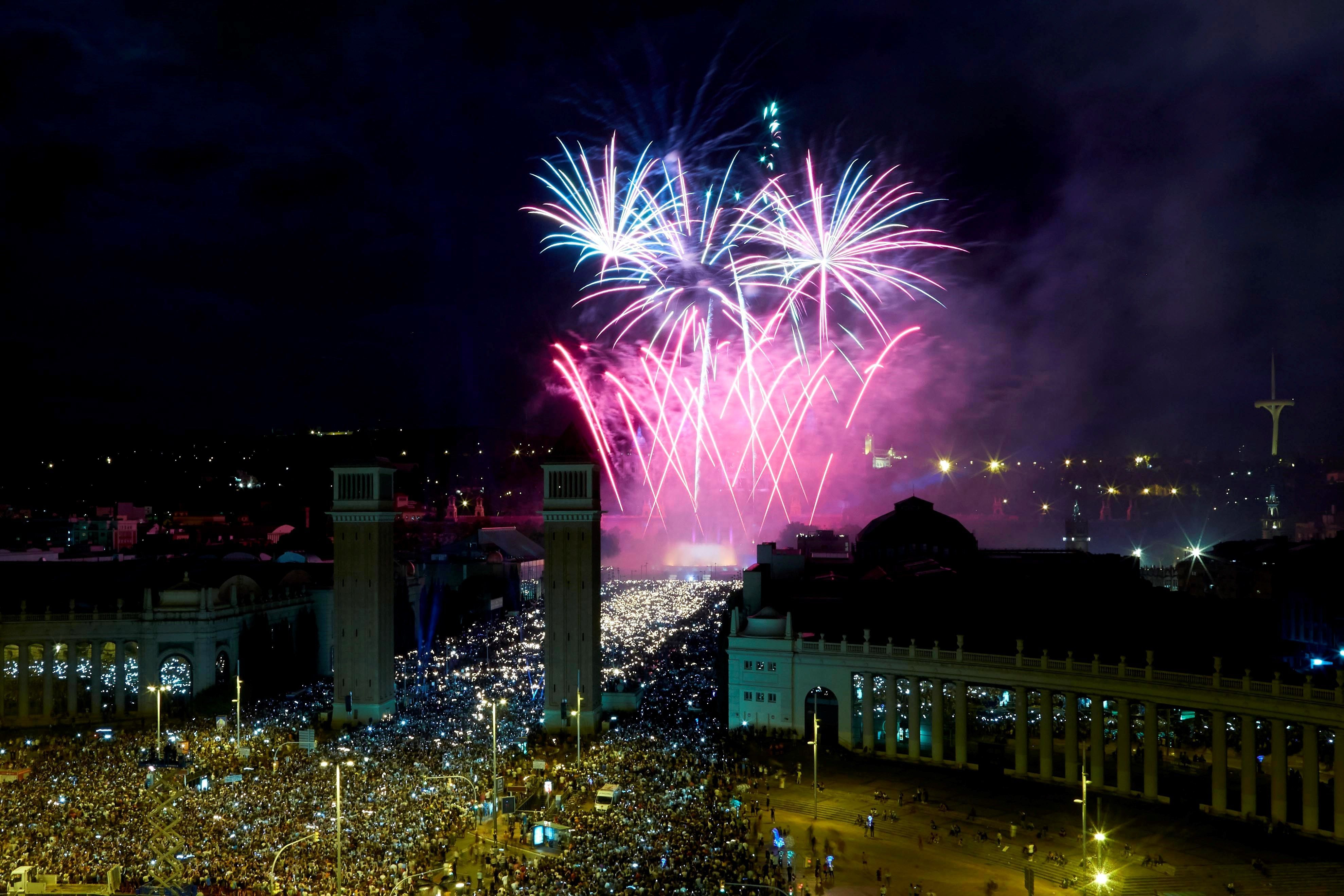 El piromusical de la Mercè / EFE-ALEJANDRO GARCIA