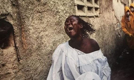 Imagen de Andrés Martínez Casares en la exposición 'Creadores de conciencia' en el Palau Robert