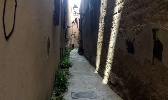 Entrada a la calle Pertot lo Lladre desde Portaferrissa / INMA SANTOS