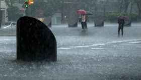 Fuertes lluvias en Barcelona / EFE