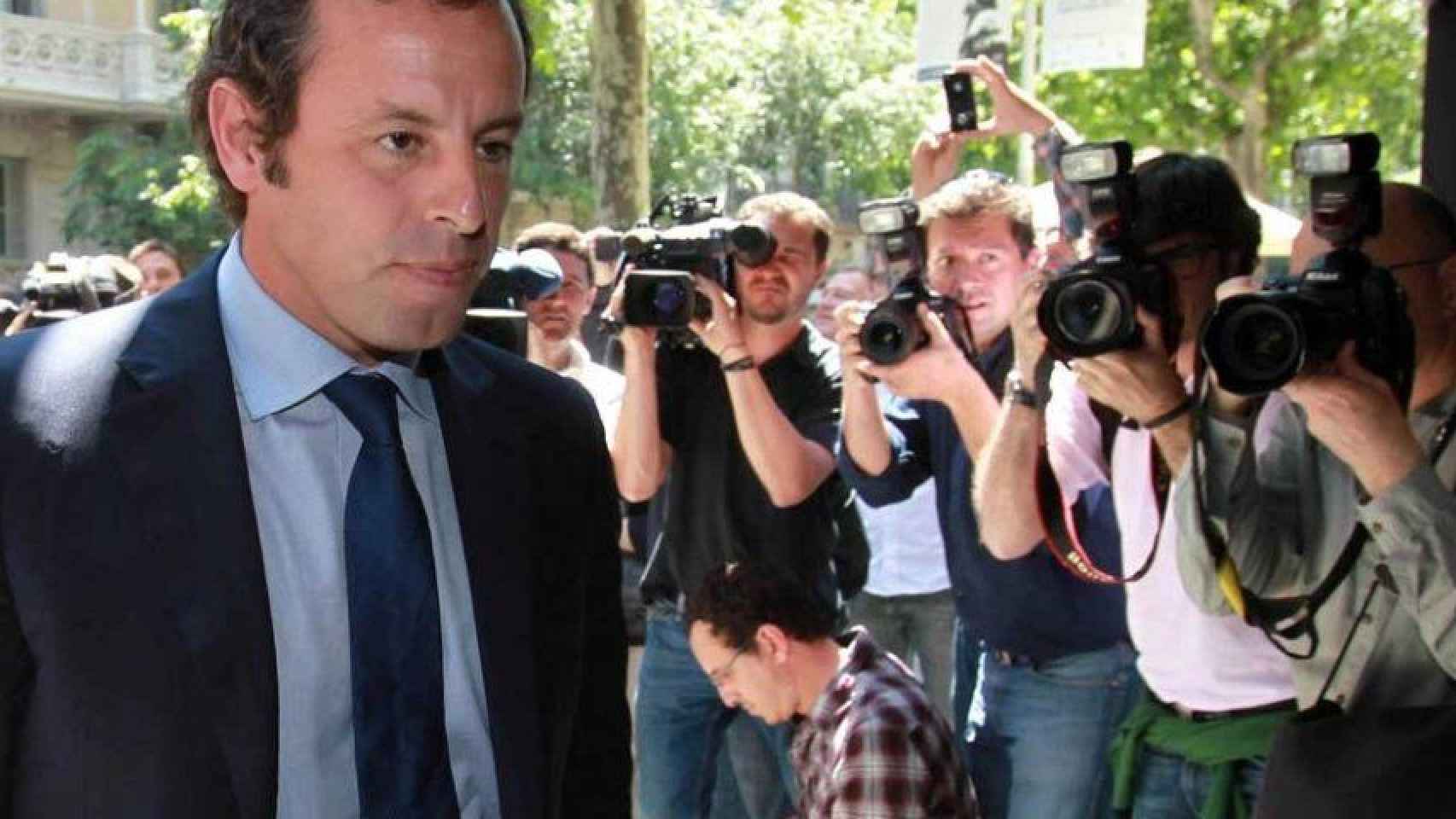 Sandro Rosell entrando a los juzgados