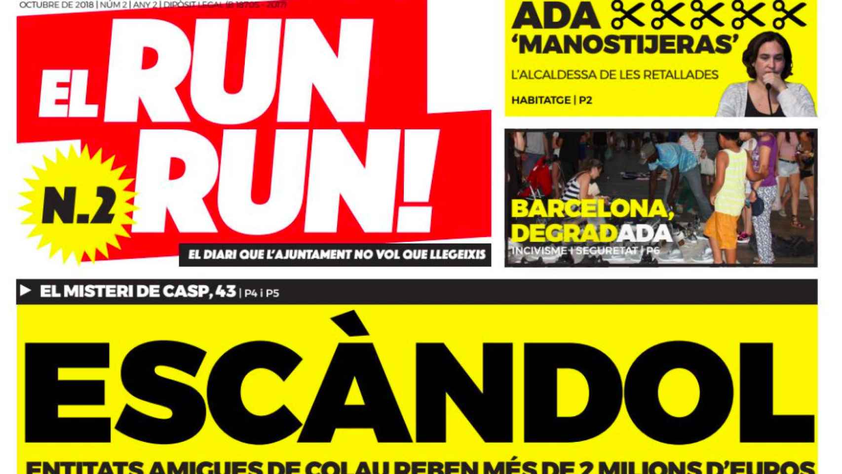 Portada del número 2 del 'run-run'