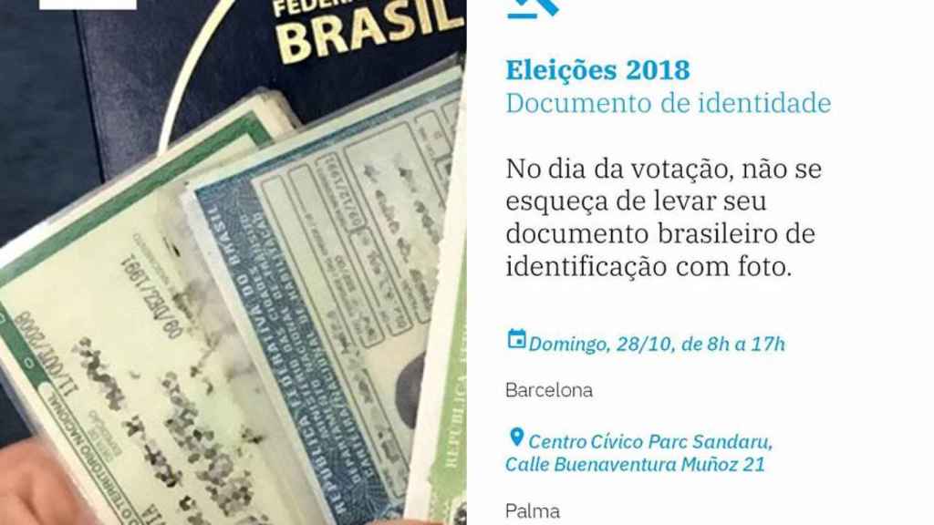 Documentación para acudir a las elecciones de Brasil en BCN / CONSULADO BRASIL