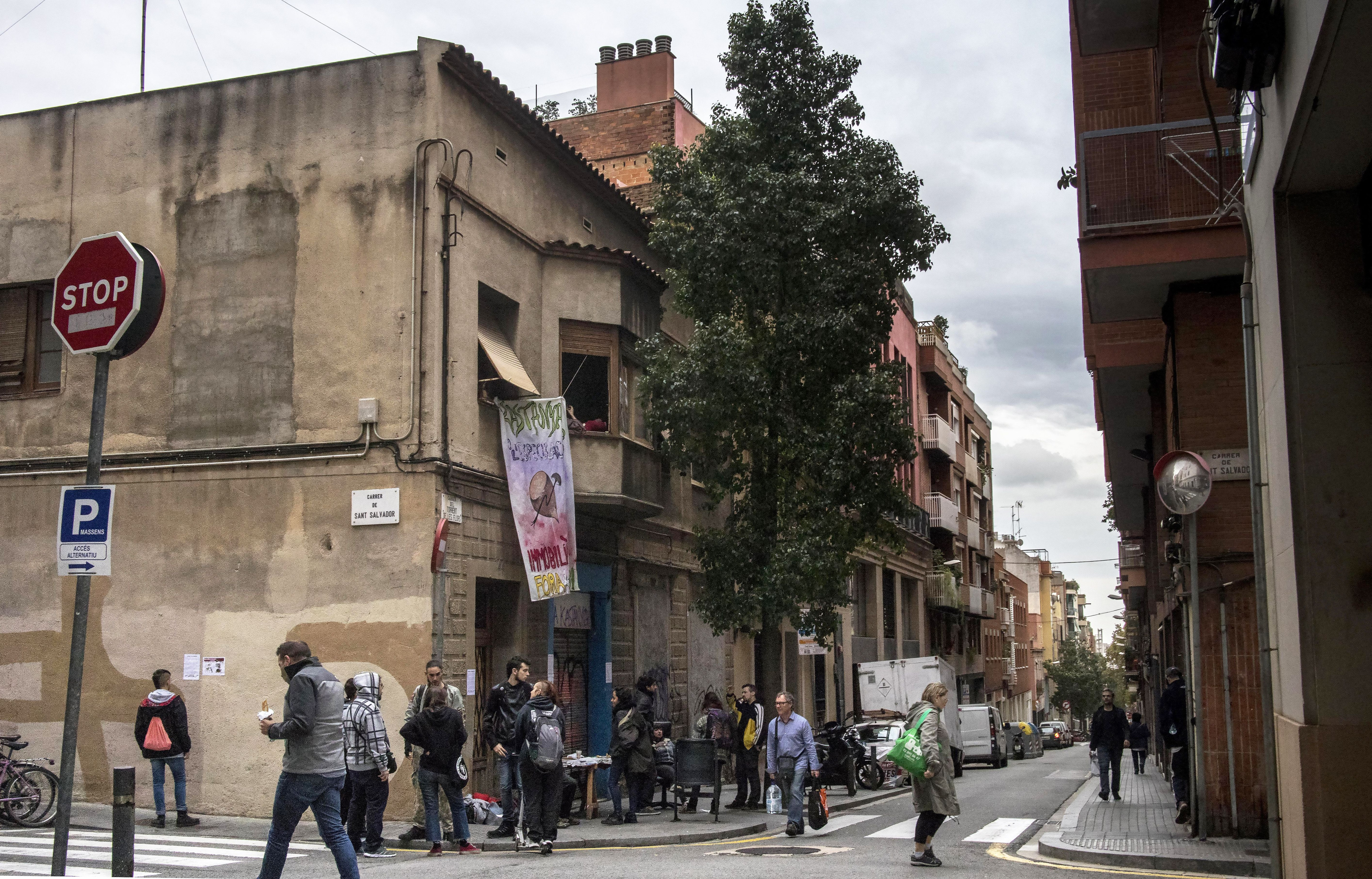 La casa okupa Ka la Kastanya antes de ser desalojada / HUGO FERNÁNDEZ