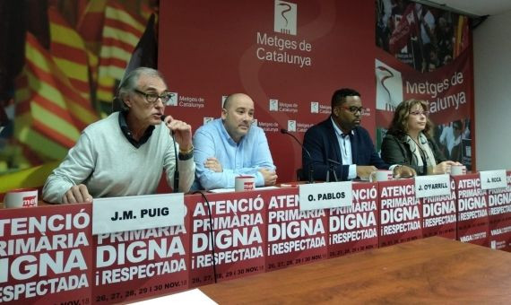 Rueda de prensa de Metges de Catalunya / EUROPA PRESS