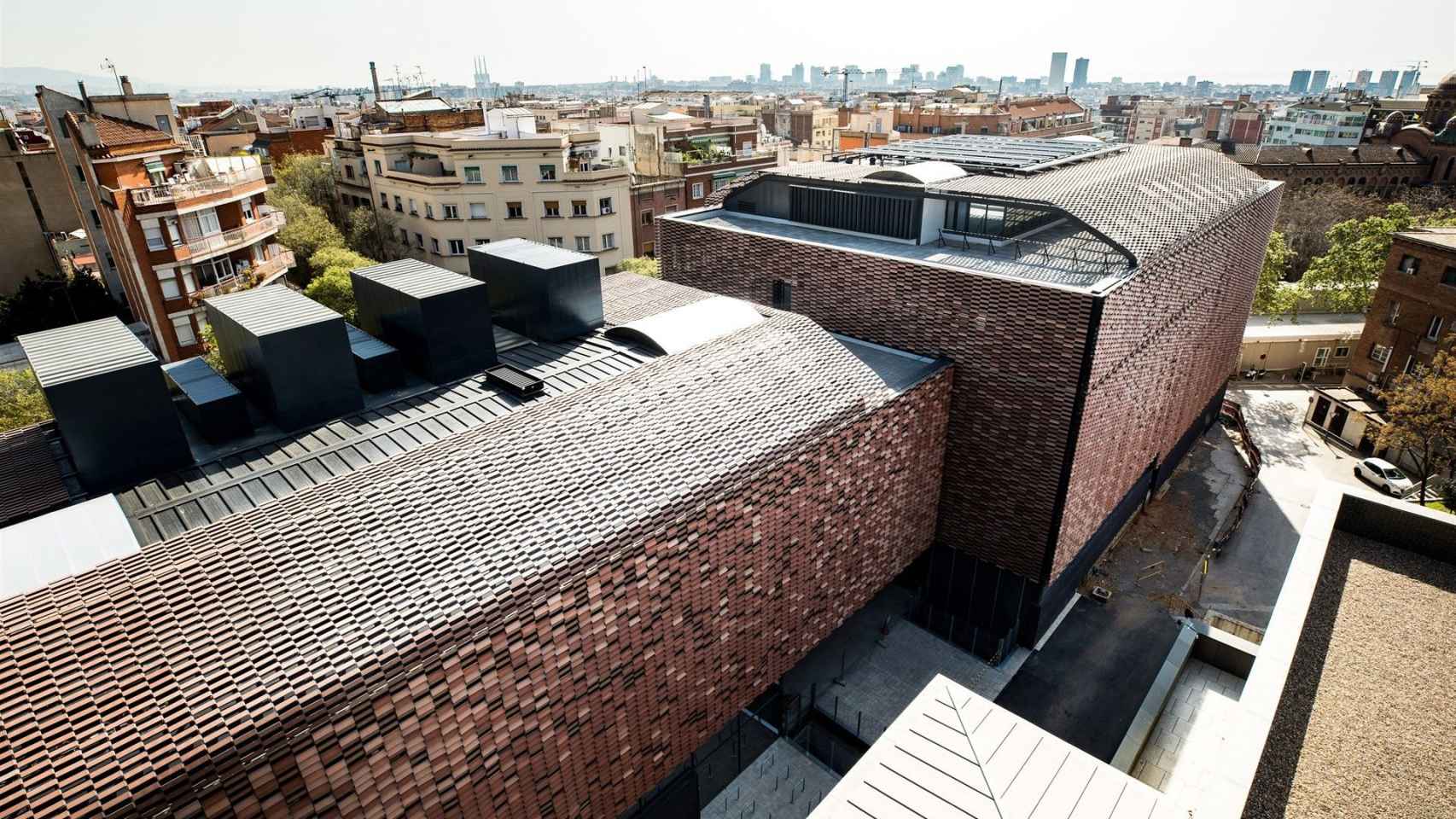 Vista aérea del nuevo recinto del Instituto de investigación del Hospital de Sant Pau / IR SANT PAU