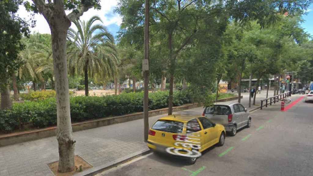 Jardins de les Infantes en el barrio de Les Corts de Barcelona / GOOGLE STREET VIEW