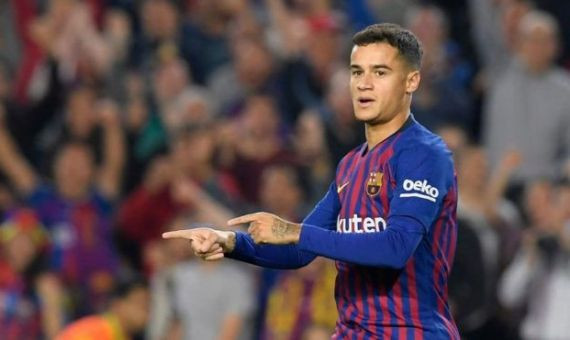 Coutinho sufrió las bromas de Gerard Piqué