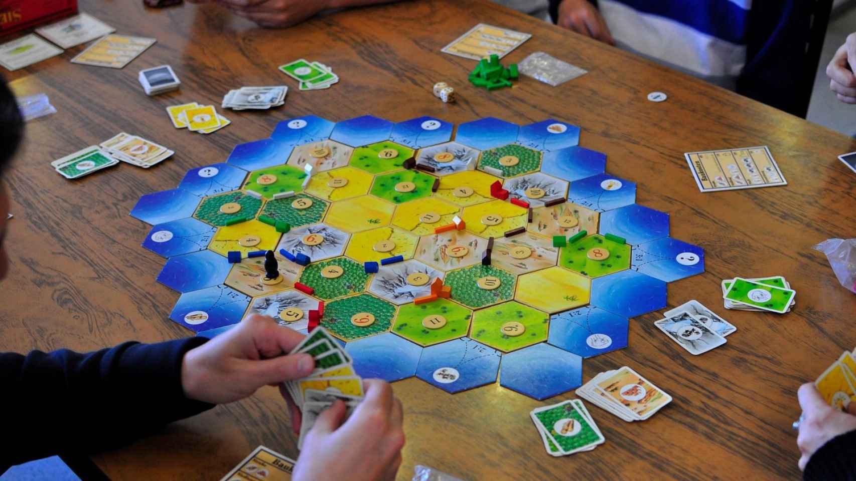 Imagen de una partida de Catan