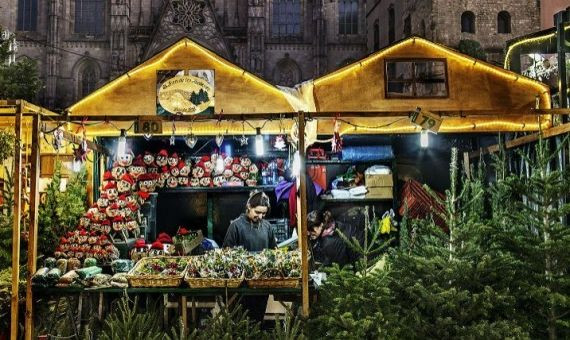 La Feria de Santa Llúcia es un icono de la Navidad en BCN