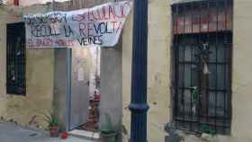 Imagen del solar okupado en Sant Andreu contra los pisos de lujo / Twitter