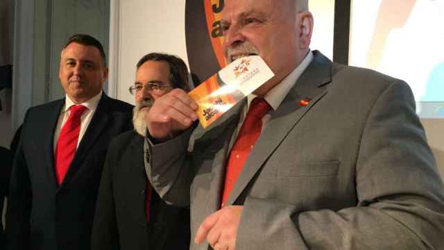 Karl Jacobi durante el acto de presentación de su candidatura / MAS