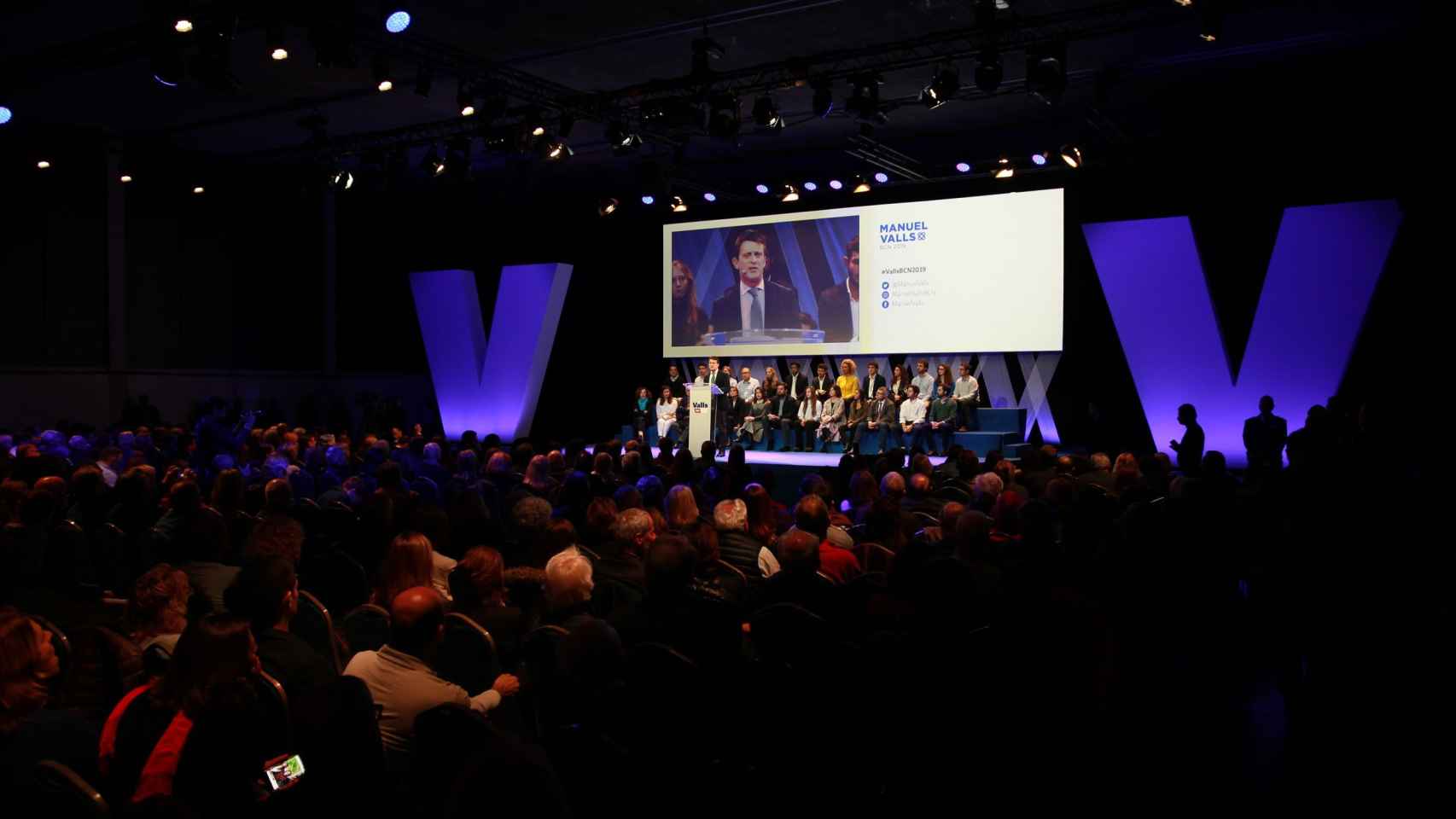 Manuel Valls, durante la presentación de su campaña electoral / HUGO FERNÁNDEZ