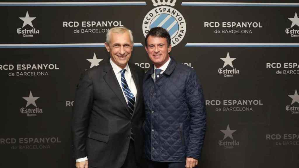 Valls, en el palco del RCDEstadium /RCD ESPANYOL