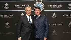 Valls, en el palco del RCDEstadium /RCD ESPANYOL