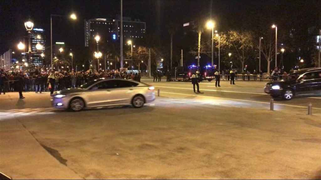 Pedro Sánchez ha entrado a la reunión con Torra entre fuertes medidas de seguridad / EP