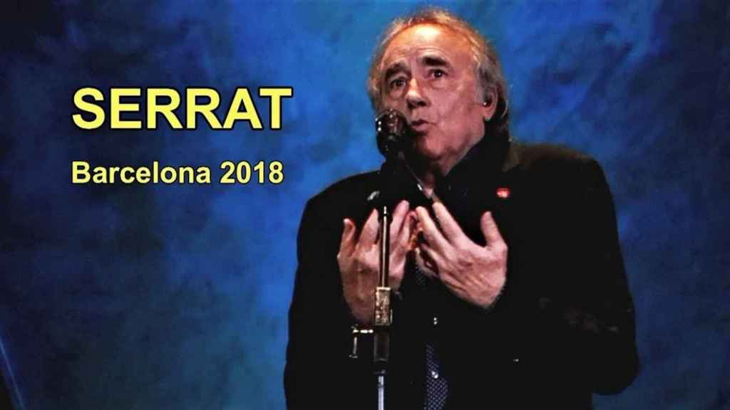 Serrat, en el momento de contestar al independentista / YouTube