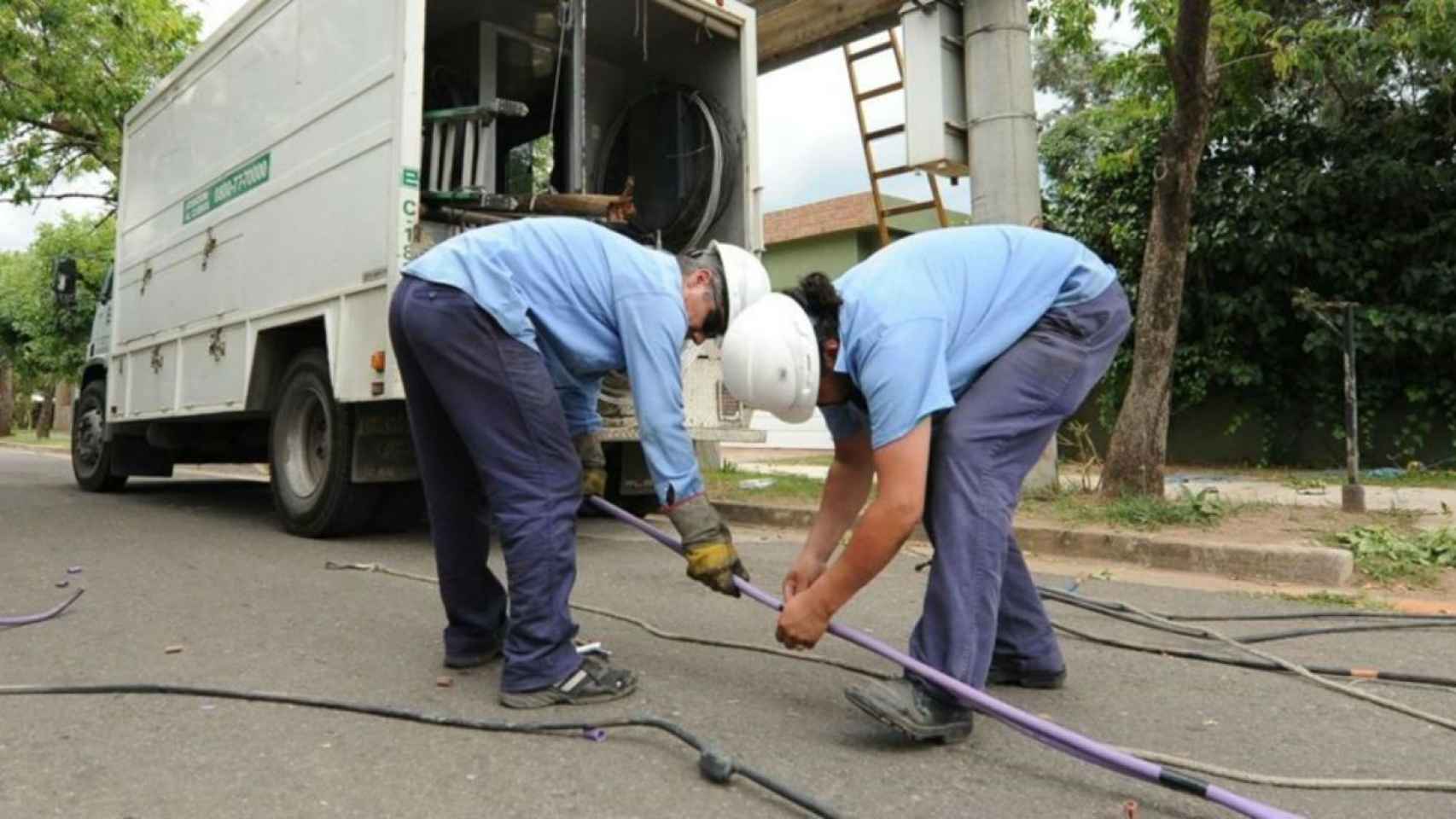 La avería también ha afectado al cableado / Archivo