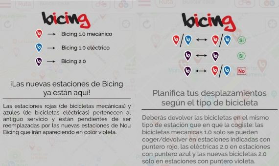 Error en la APP del nuevo Bicing