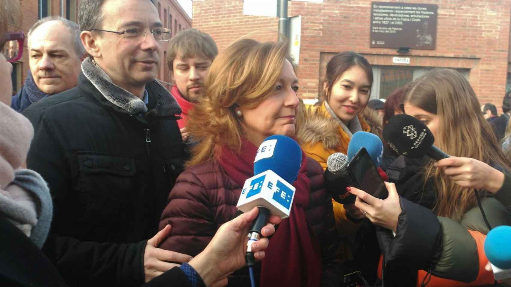 Carina Mejias ha atendido a los medios en los Tres Tombs / Europa Press