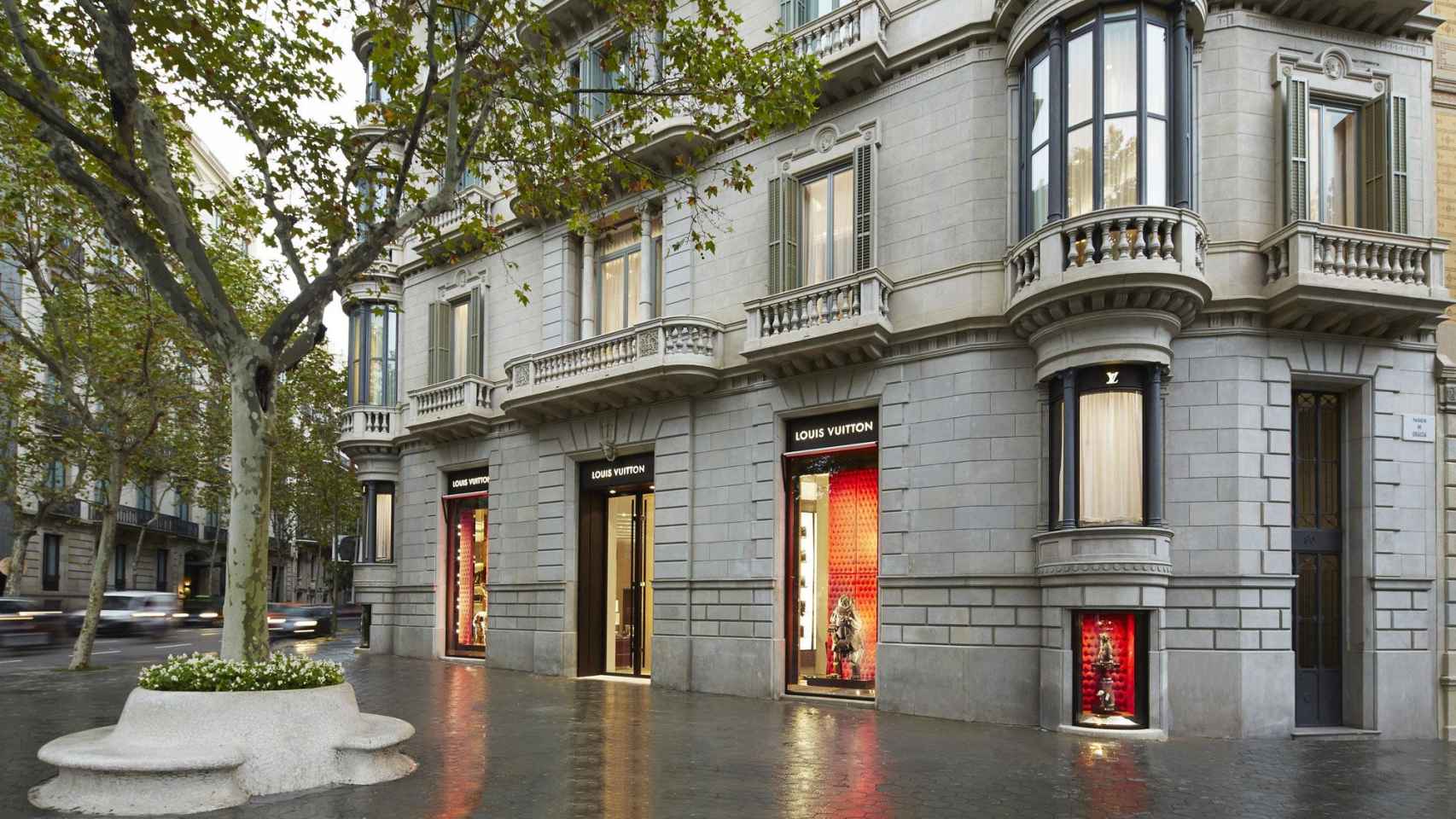 Tienda de Louis Vuitton en paseo de Gràcia