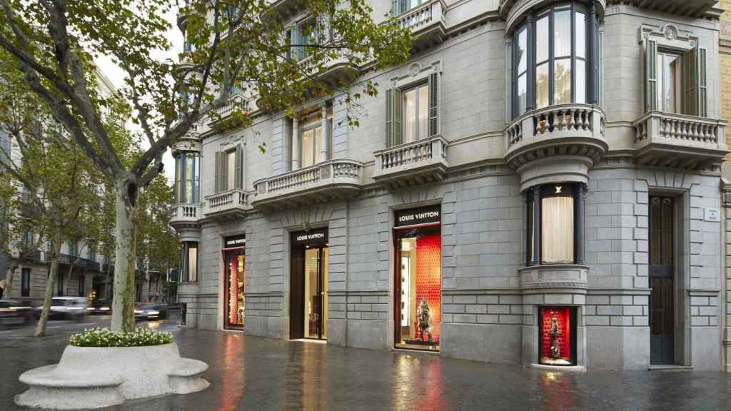 Tienda de Louis Vuitton en paseo de Gràcia