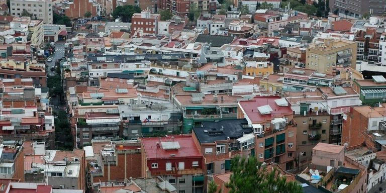 Imagen aérea del barrio de Les Roquetes, en Nou Barris / ARCHIVO