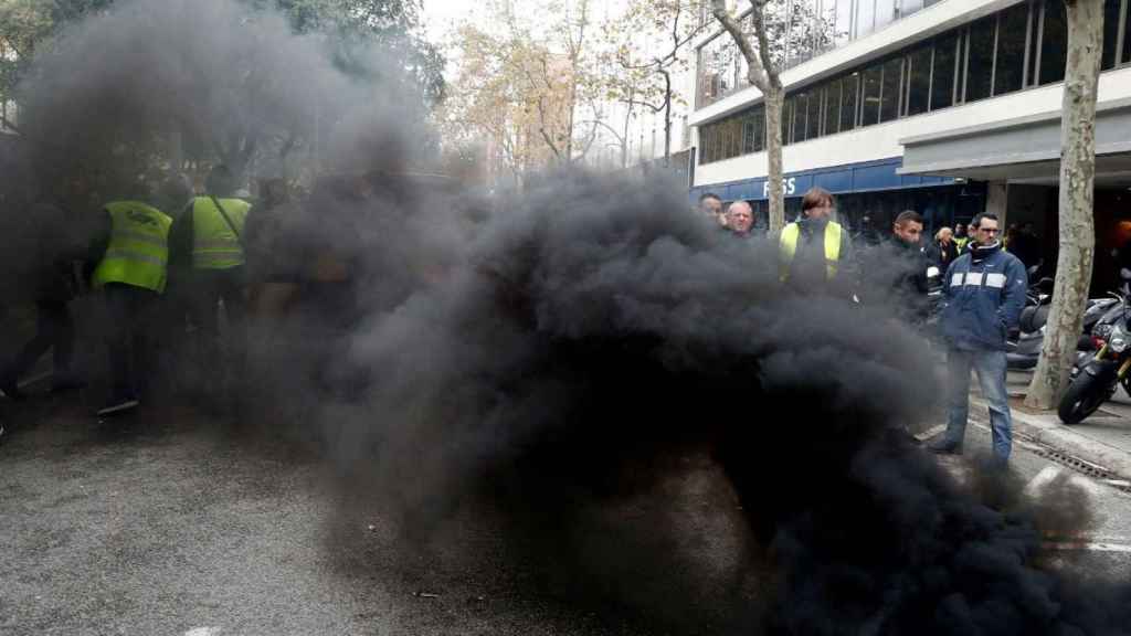 La huelga de taxis está teniendo mucho efecto en la calle / EFE