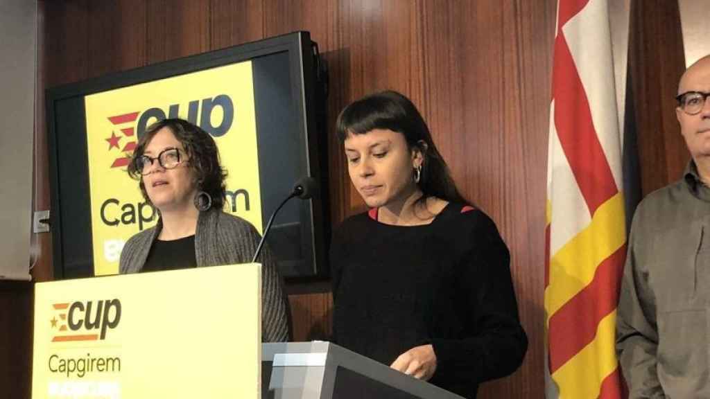 Los actuales regidores de la CUP Eulàlia Reguant, Pere Casas y Maria Rovira / EUROPA PRESS