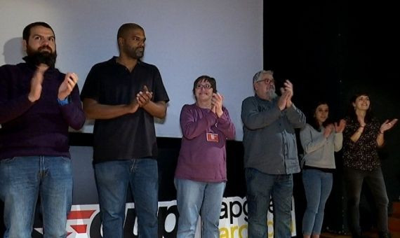 Algunos de los miembros de la CUP que aspiran a entrar en el Ayuntamiento de BCN / BETEVÉ