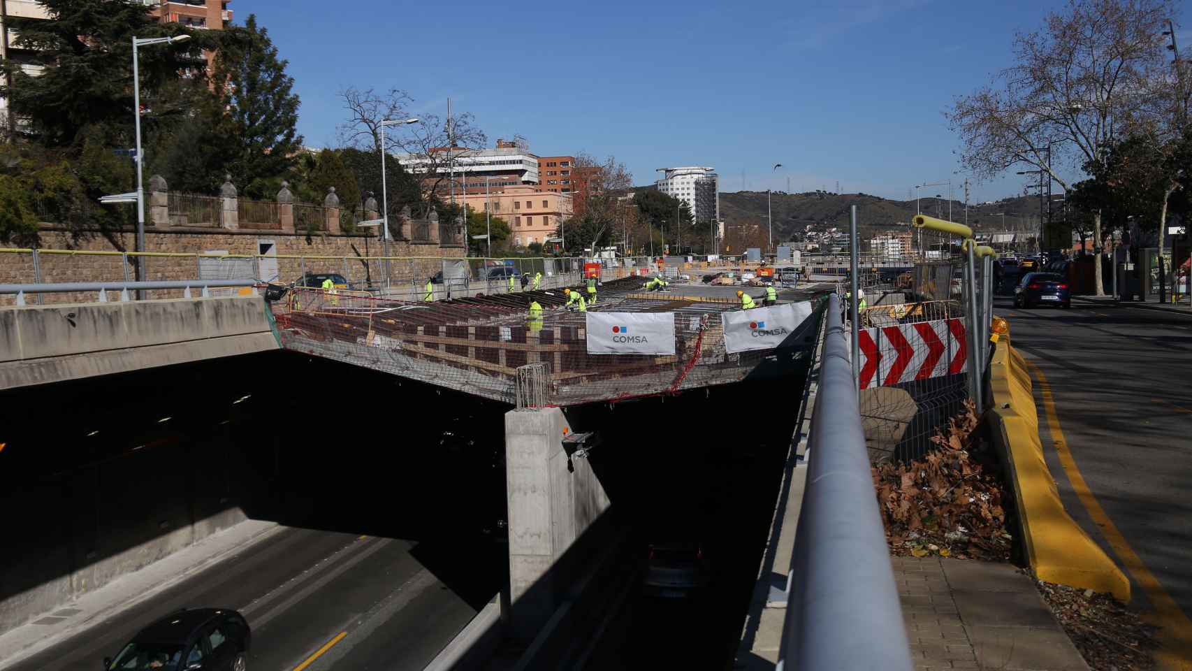 Inicio de las obras de cobertura de la Ronda de Dalt en el año 2018,  / AYUNTAMIENTO BARCELONA