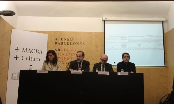 Un momento durante la presentación de la plataforma en defensa del MACBA / P. B. 