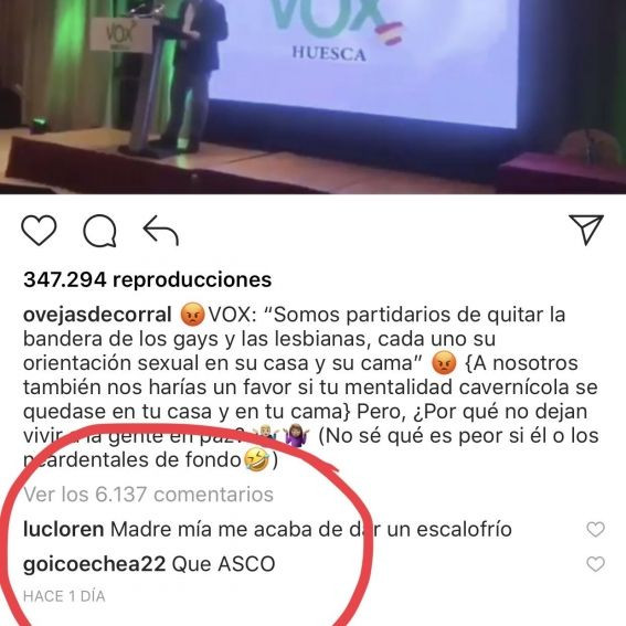 Reacción del influencer y youtuber Lucas Lorén / INSTAGRAM