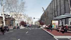 Así quedará la calle Caracas después de la inversión que promete el Ayuntamiento de Barcelona