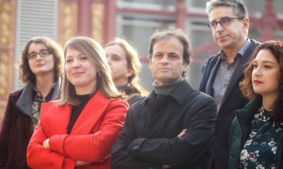 Janet Sanz y Jaume Asens, números tres y cuatro en la lista de Colau / HUGO FERNÁNDEZ