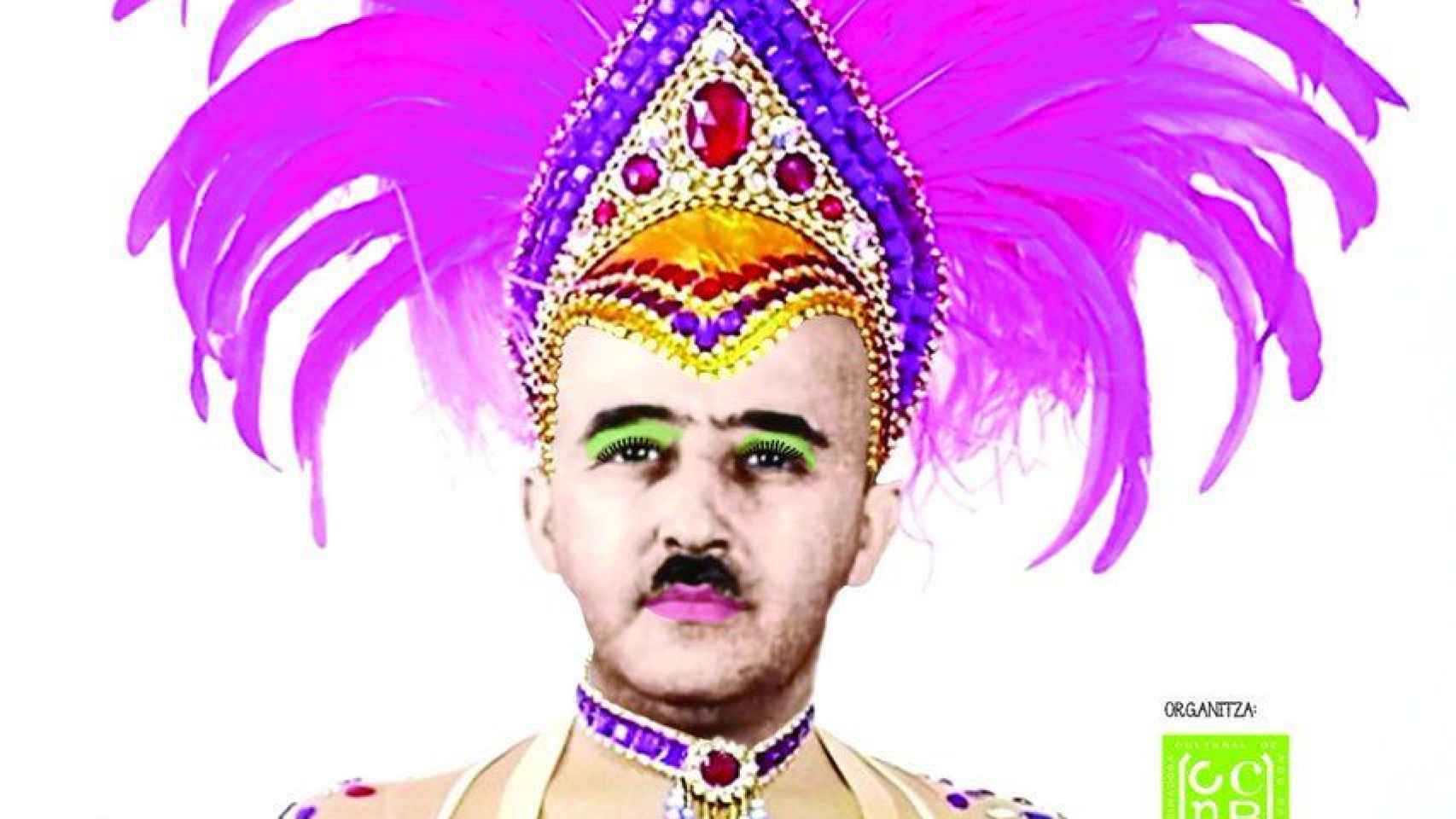 La imagen del dictador Franco en el cartel del Carnaval de Nou Barris / Coordinadora Cultural de Nou Barris